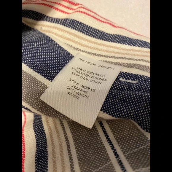 Joie Striped Linen Blend Shorts - Picture 5 of 7